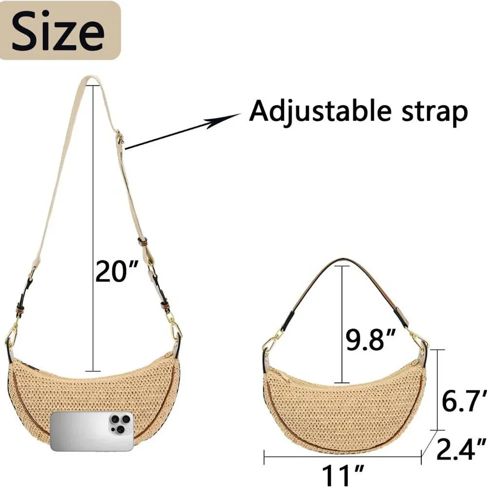 N/A straw crossbody
